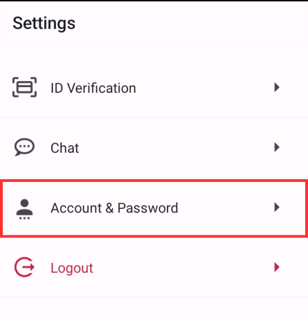 Account & Password